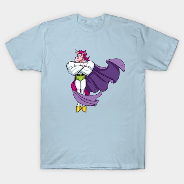 Unicorn Superhero T-Shirt by Malchev